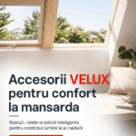 Rulouri VELUX pentru reducerea caldurii in mansarda pe timpul verii